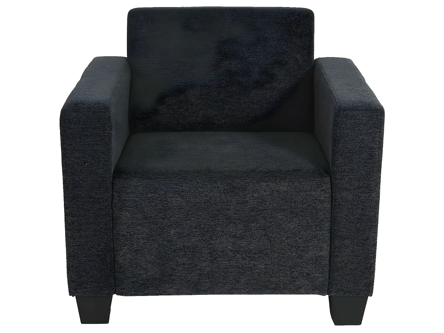 Fauteuil met voetenbank Moncalieri,  antracietgrijs