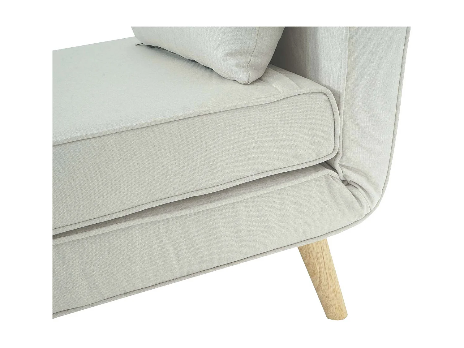 Fotel rozkładany MCW-D35,  kremowo-beżowy