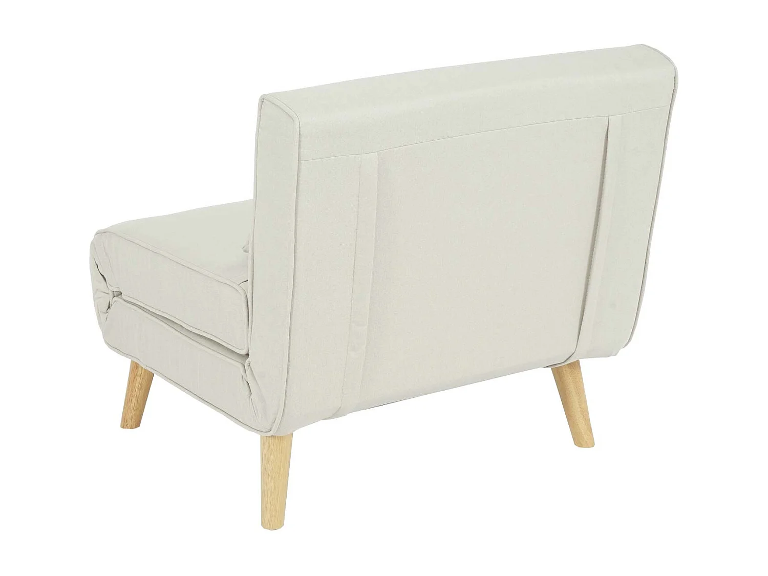 Fotel rozkładany MCW-D35,  kremowo-beżowy