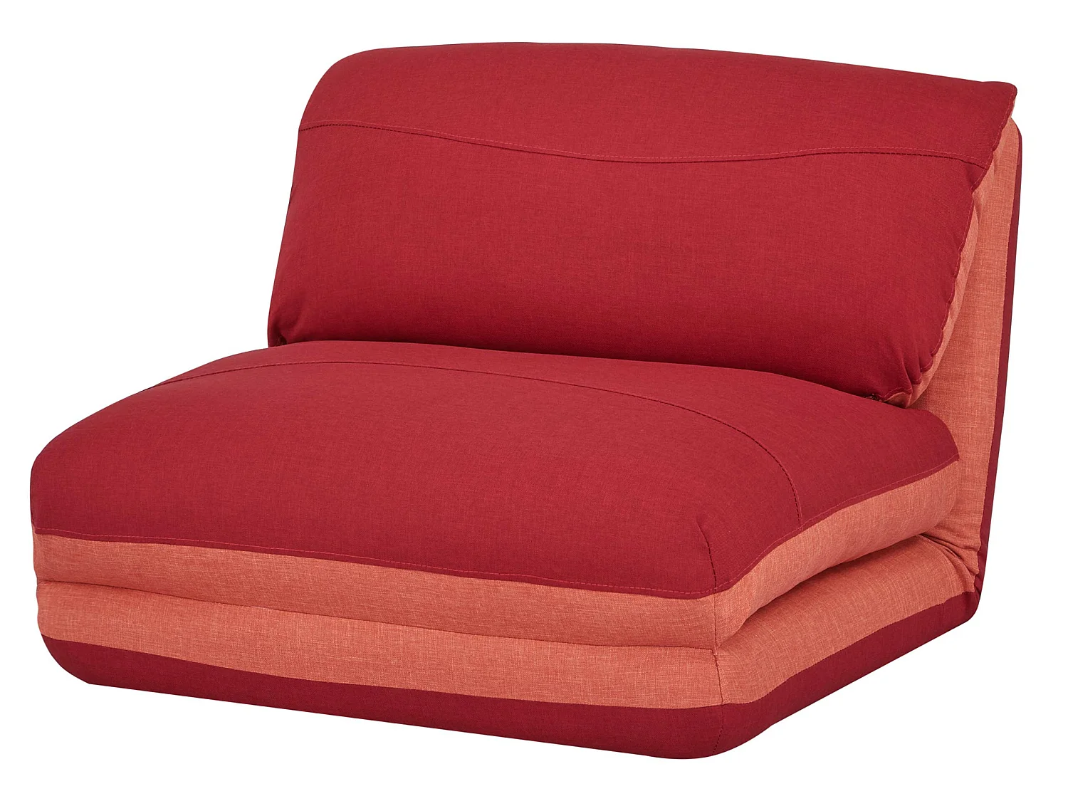 Slaapstoel MCW-E68,  oranje/donkerrood