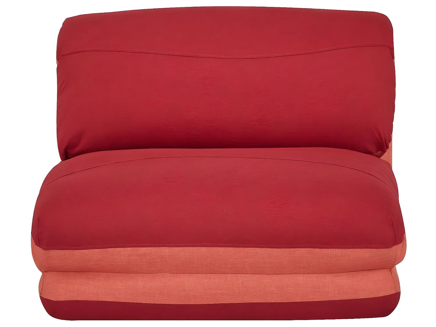 Slaapstoel MCW-E68,  oranje/donkerrood