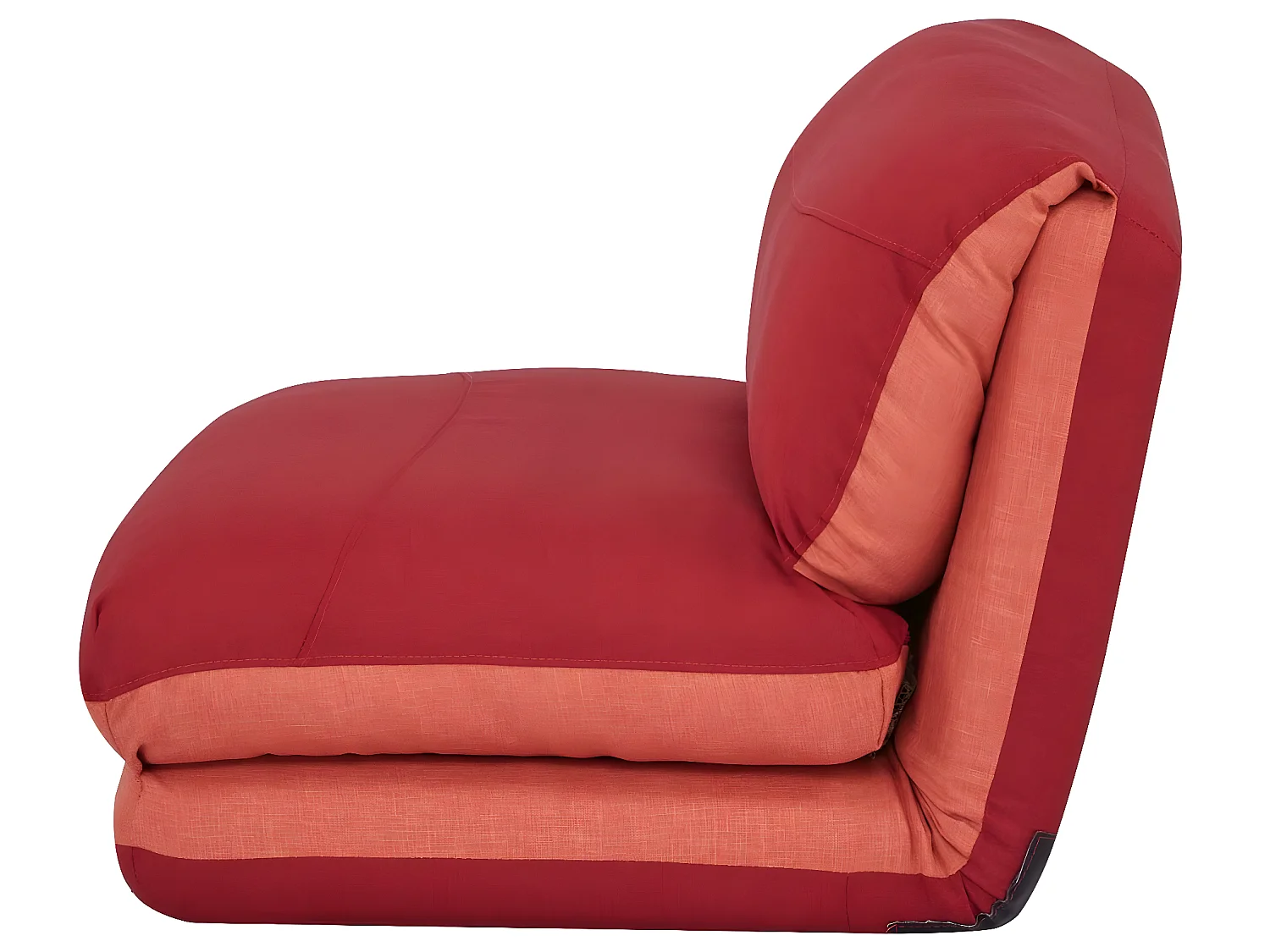 Slaapstoel MCW-E68,  oranje/donkerrood