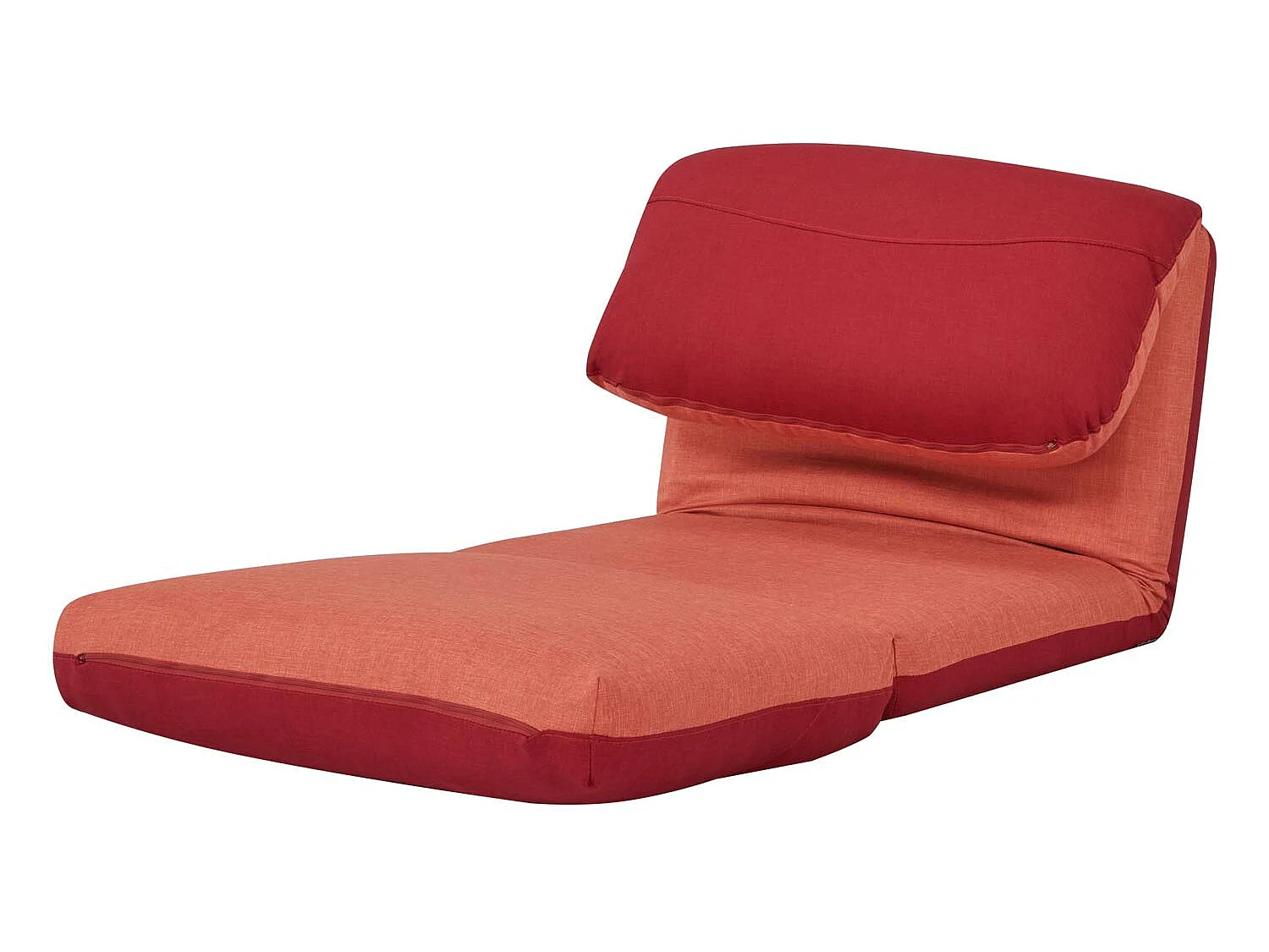 Slaapstoel MCW-E68,  oranje/donkerrood