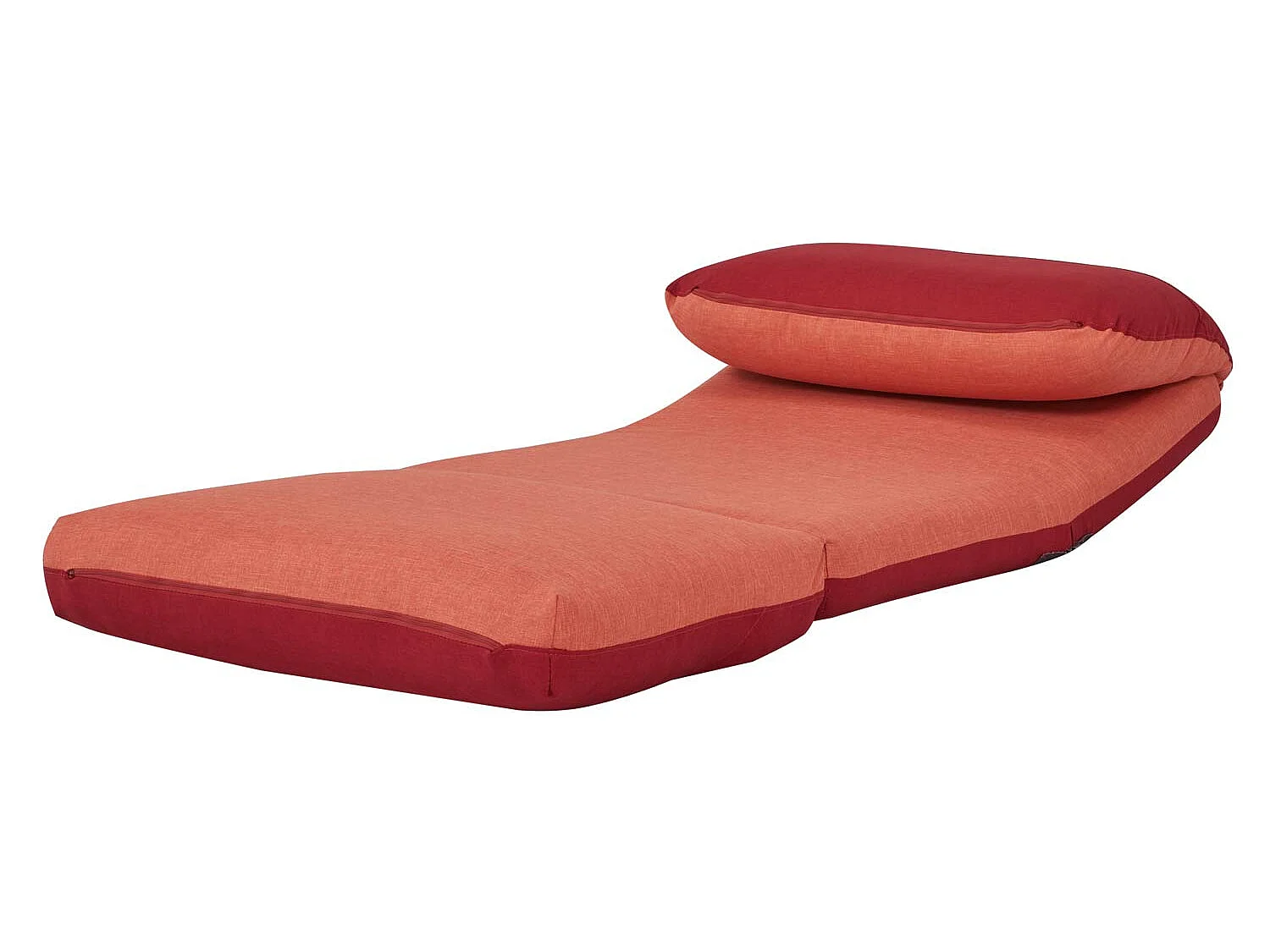 Slaapstoel MCW-E68,  oranje/donkerrood