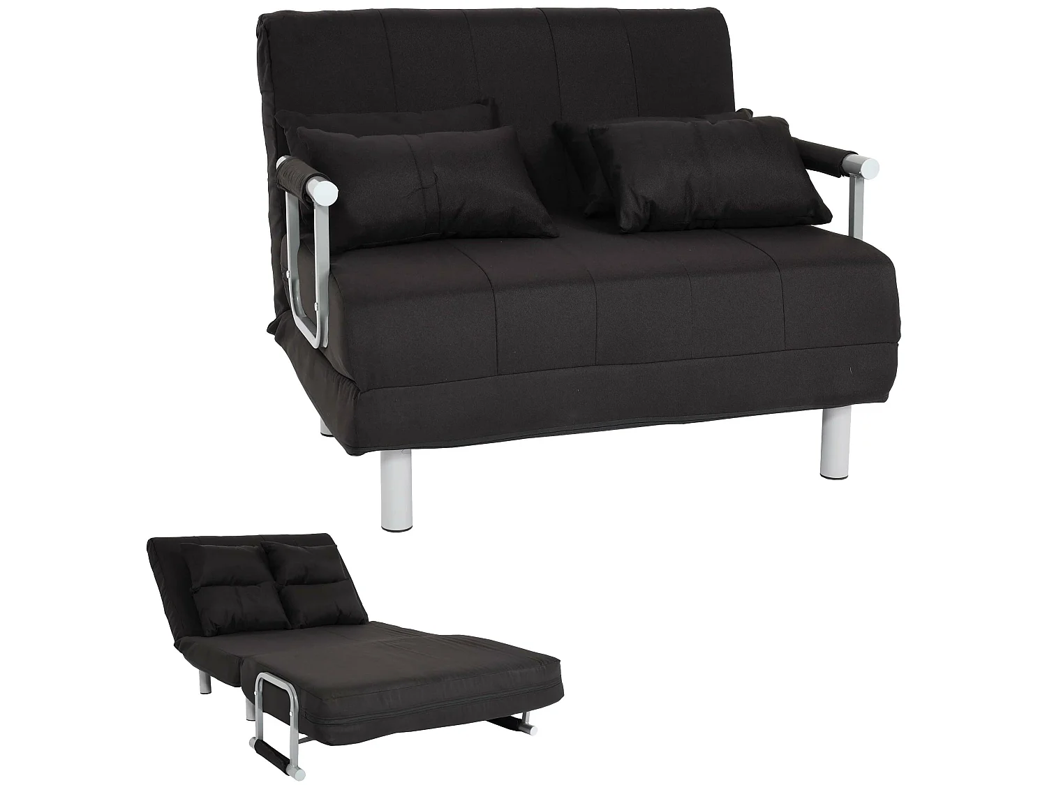 Fotel z funkcją spania MCW-K29,  czarny