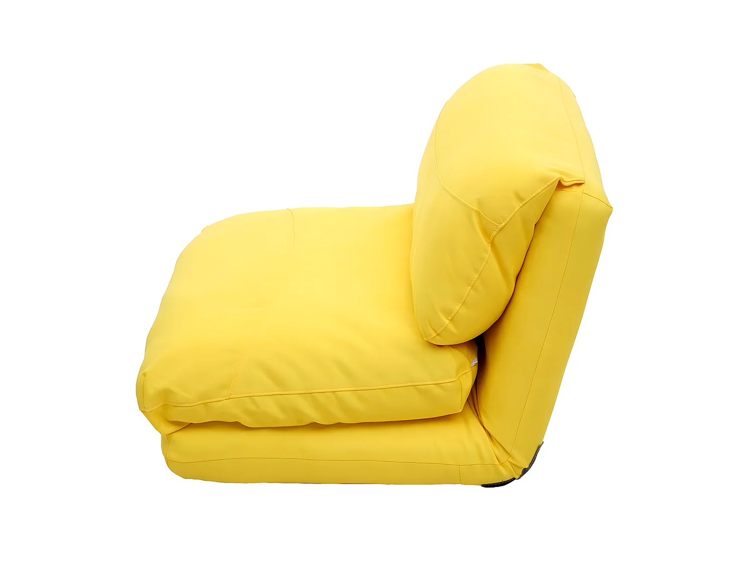 Fotel rozkładany MCW-E68,  żółty