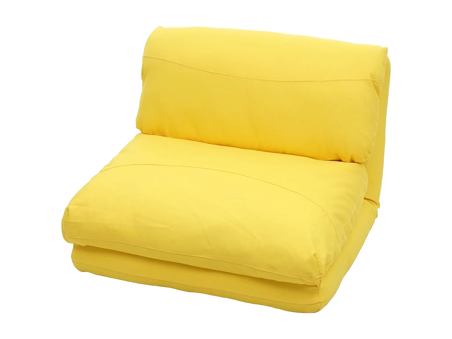 Fotel rozkładany MCW-E68,  żółty