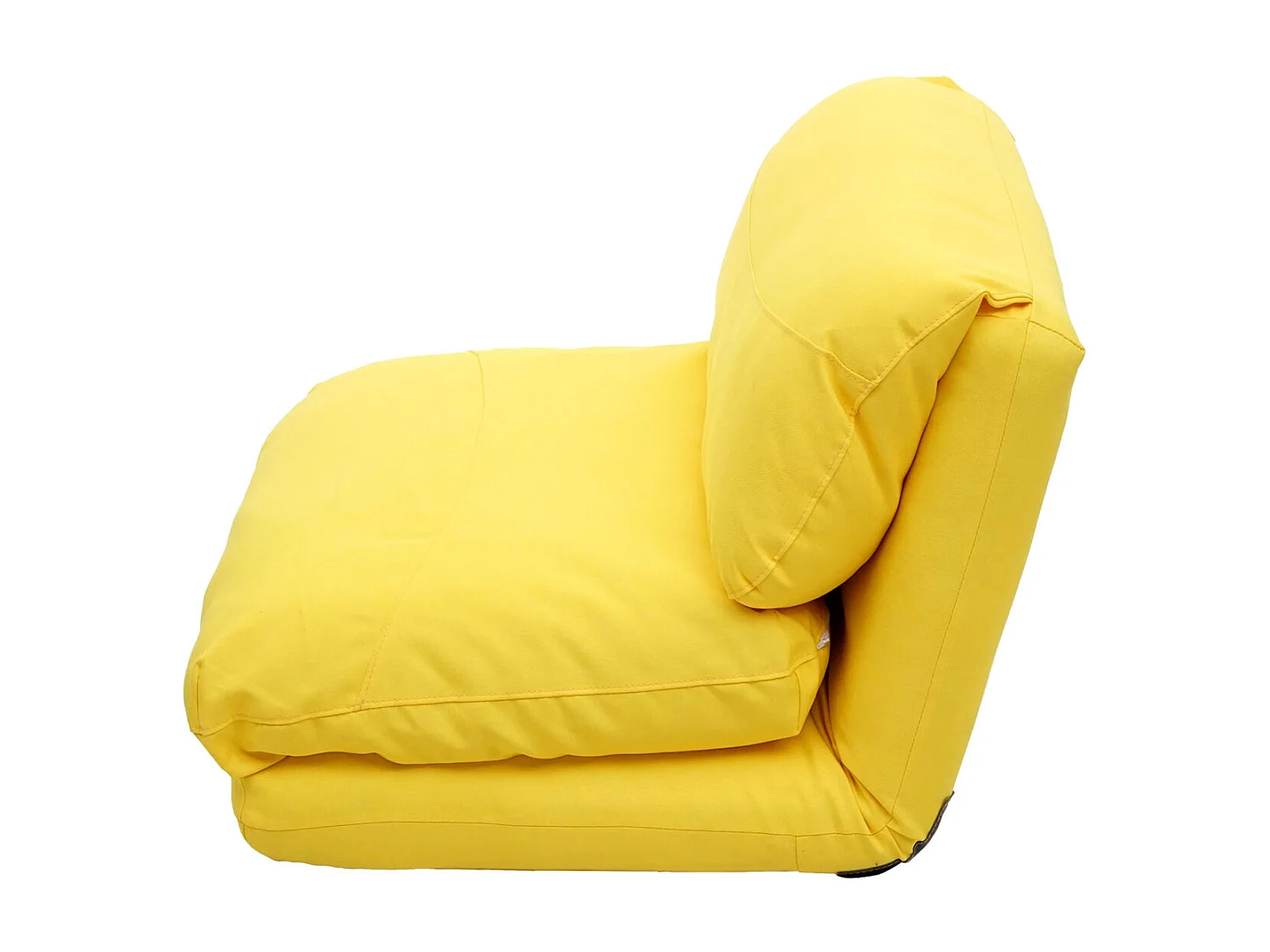 Fotel rozkładany MCW-E68,  żółty