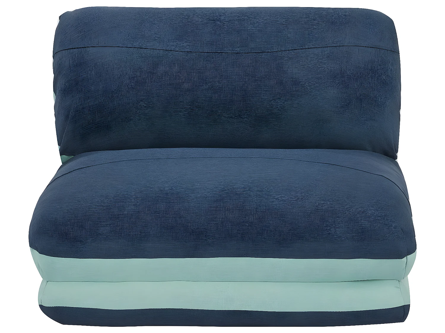 Schlafsessel MCW-E68, Hellblau/dunkelblau