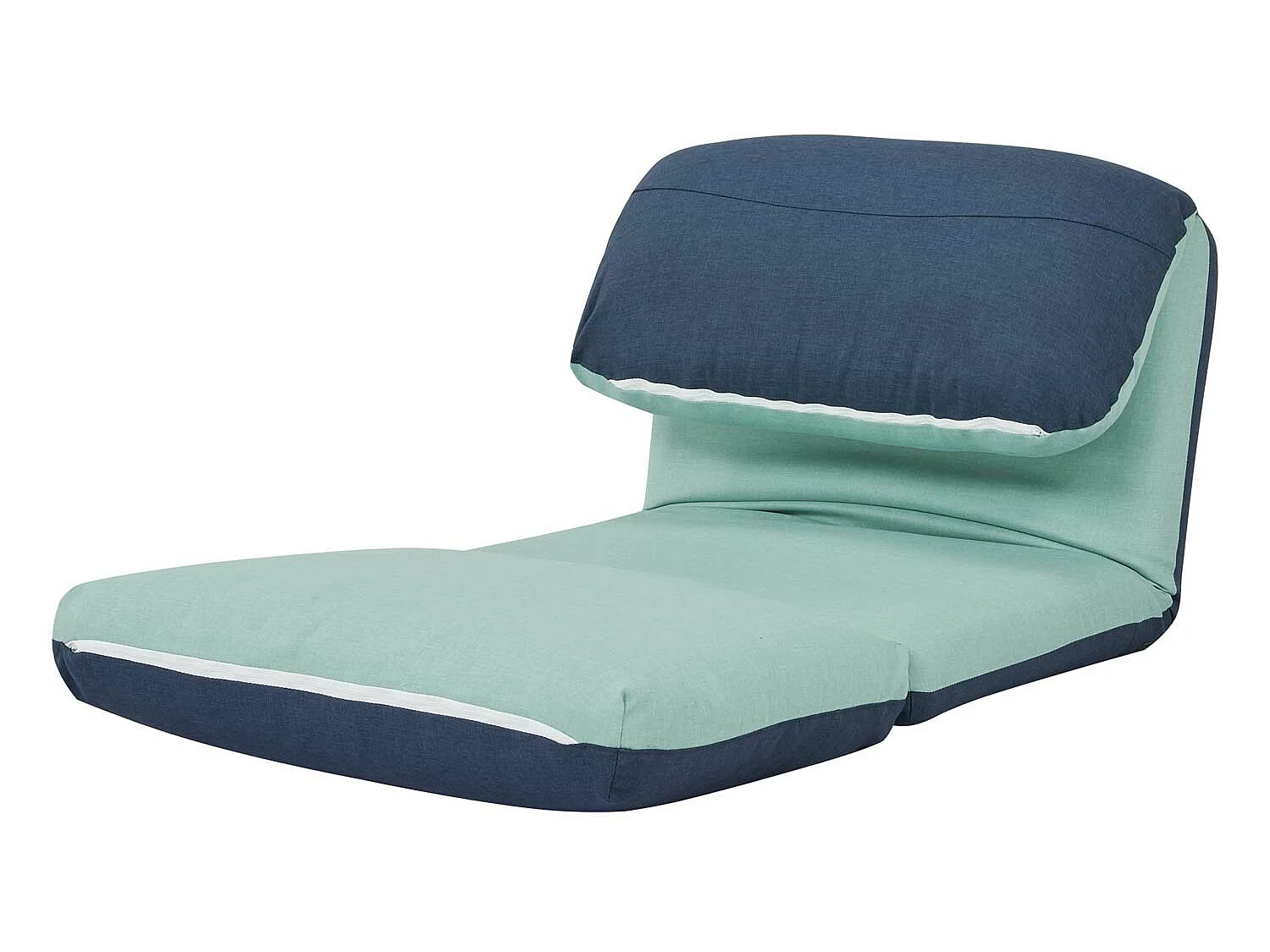 Schlafsessel MCW-E68, Hellblau/dunkelblau