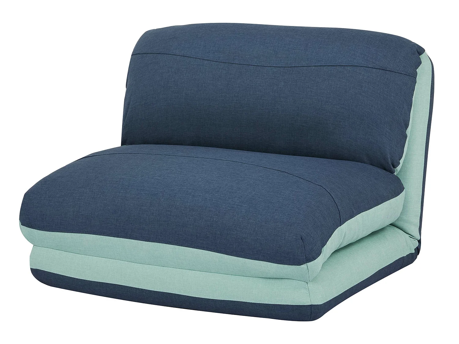 Schlafsessel MCW-E68, Hellblau/dunkelblau