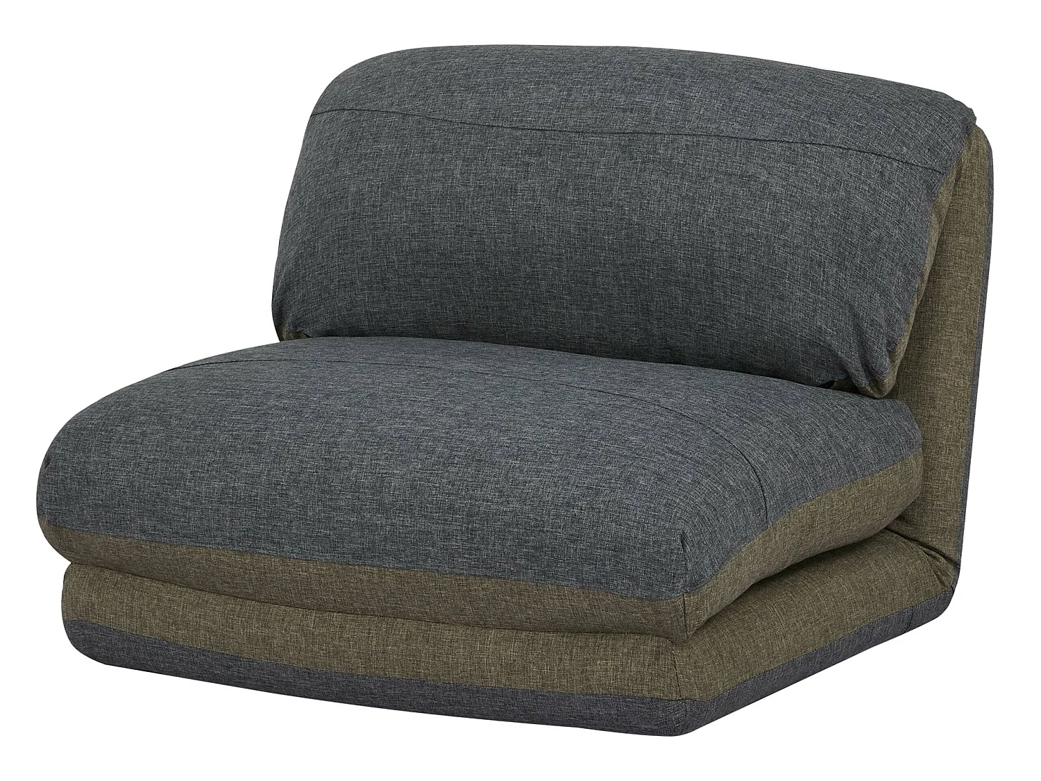 Fotel do spania MCW-E68,  khaki/ciemnoszary