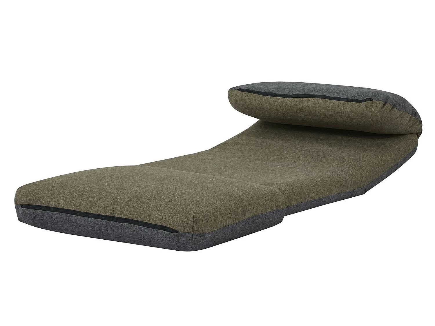 Fotel do spania MCW-E68,  khaki/ciemnoszary