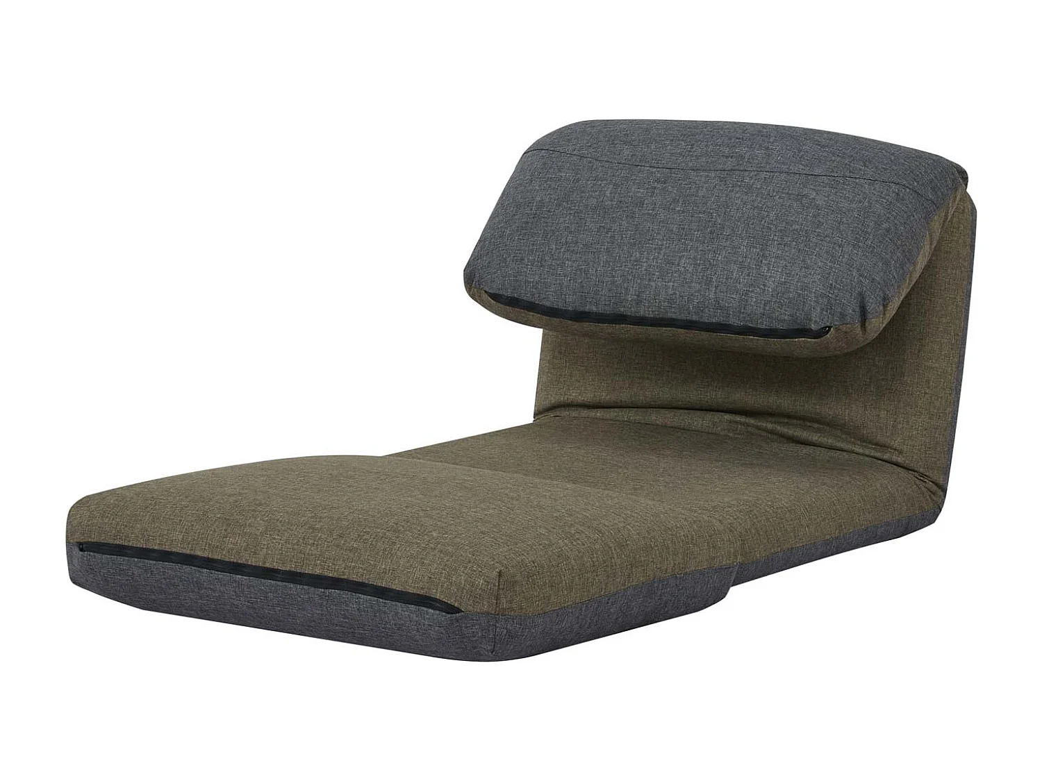 Schlafsessel MCW-E68, Khaki/dunkelgrau