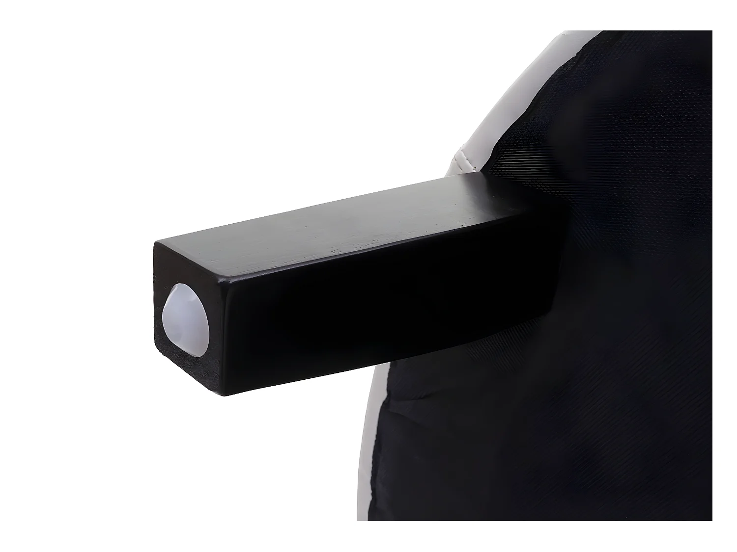 Poltrona salotto classica Newport T810 design vittoriano ecopelle 66x71x75cm bianco