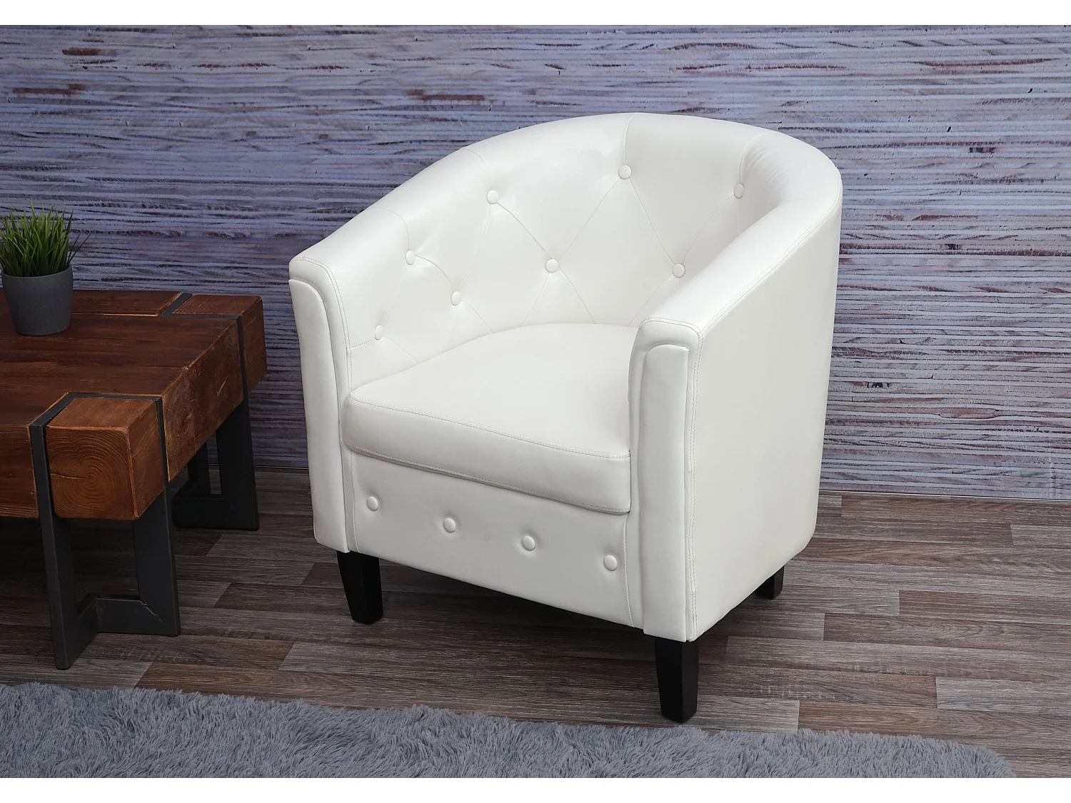 Fotel wypoczynkowy Stafford T810,  biały