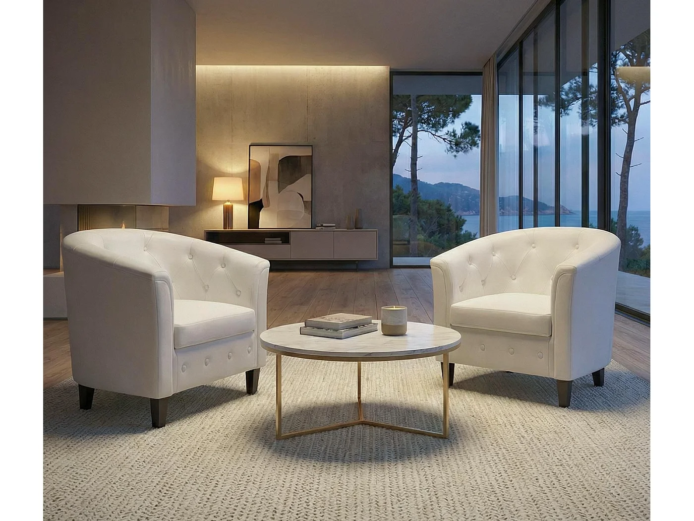 Loungesessel Stafford T810, Weiß