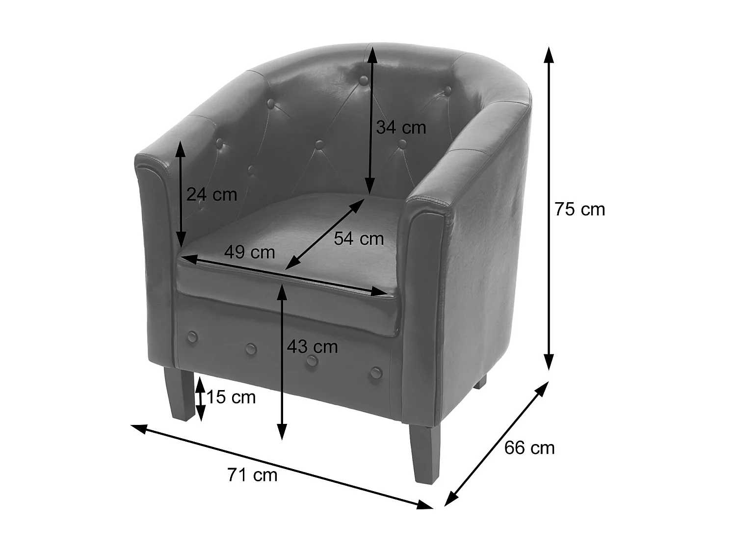 Loungesessel Stafford T810, Weiß