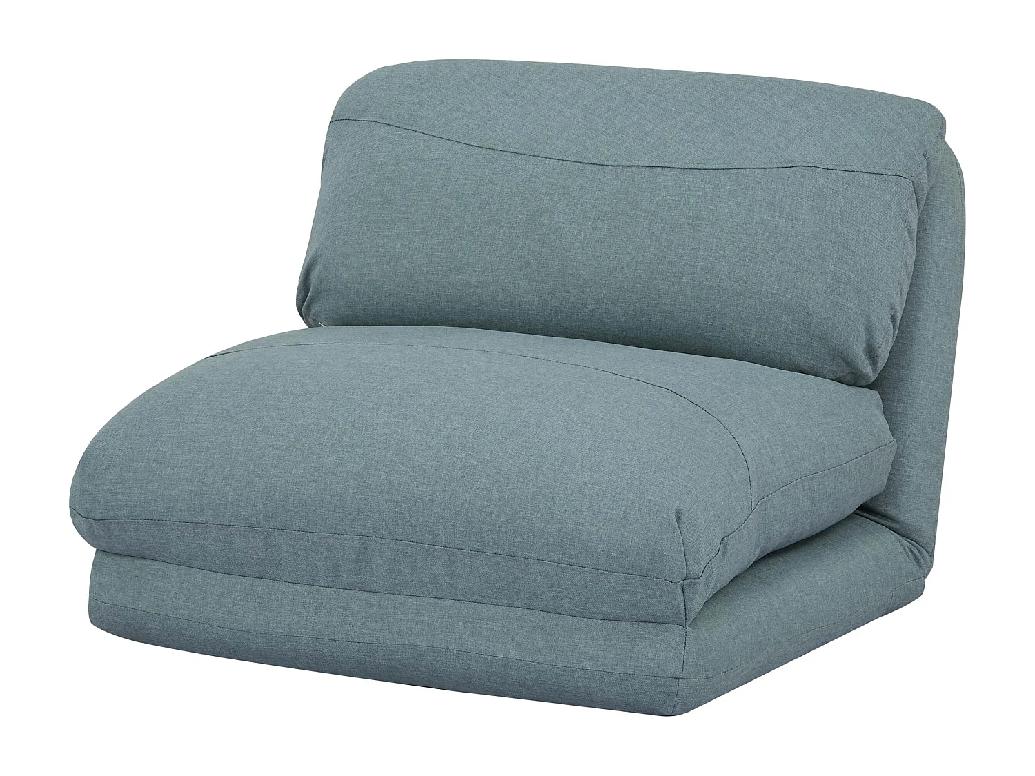 Fotel rozkładany MCW-E68,  szaro-niebieski