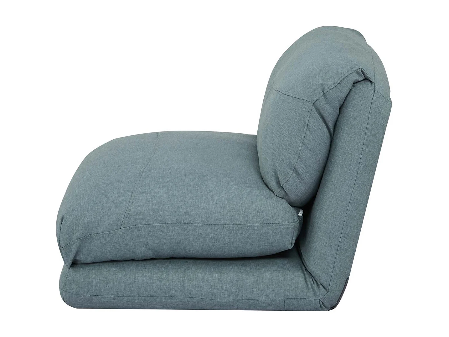 Fotel rozkładany MCW-E68,  szaro-niebieski