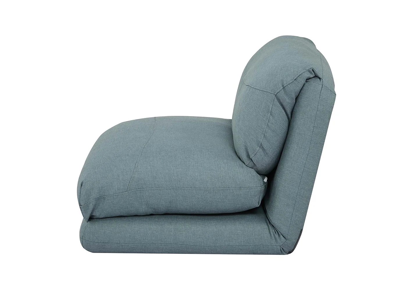 Fotel rozkładany MCW-E68,  szaro-niebieski