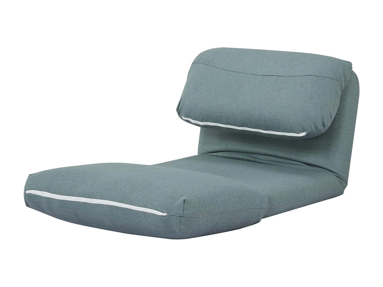 Fotel rozkładany MCW-E68,  szaro-niebieski