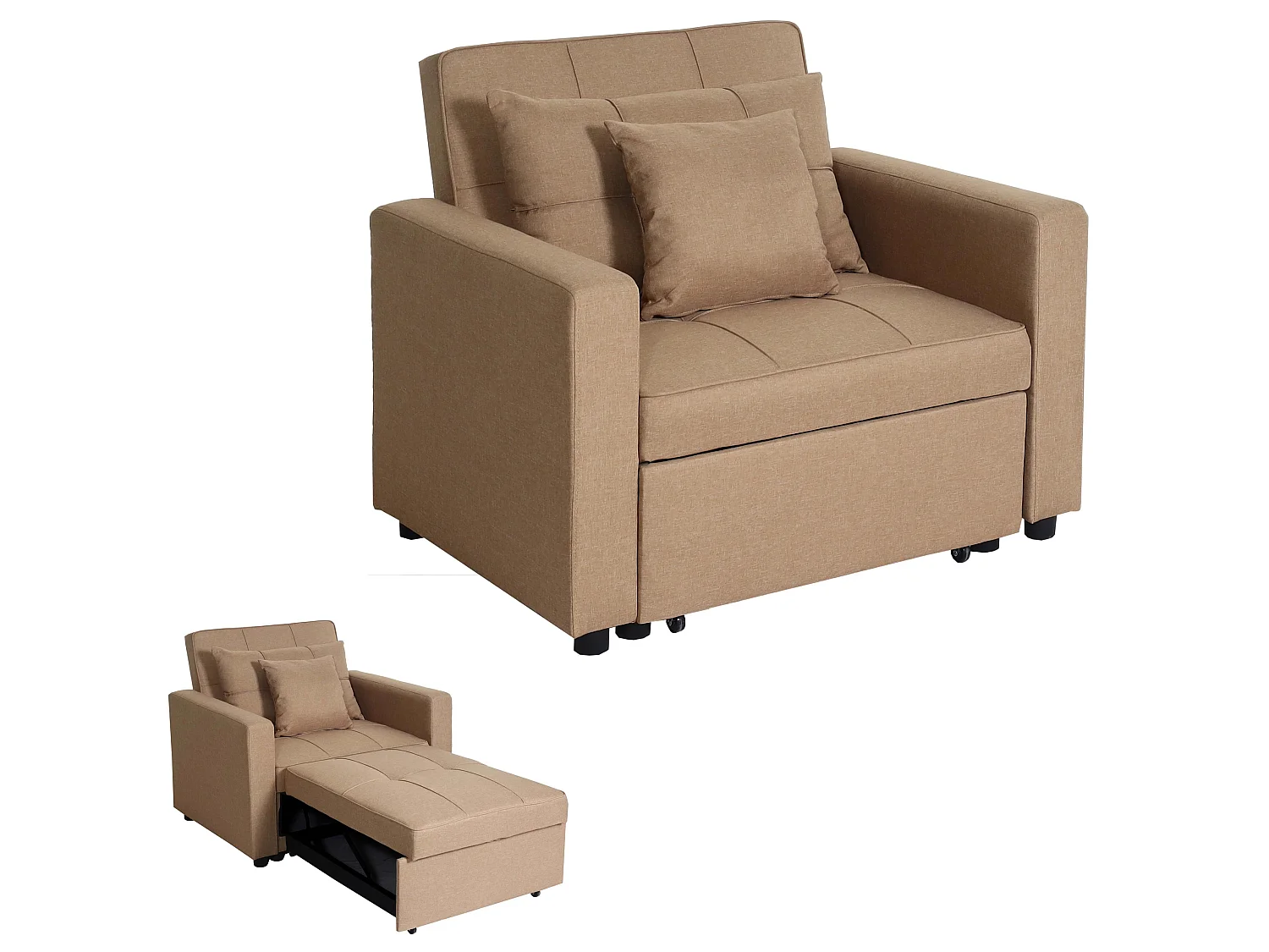 Sovesofa MCW-L90,  taupe