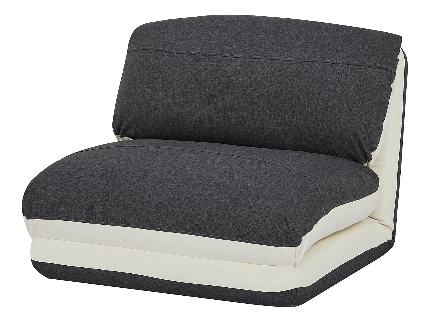 Schlafsessel MCW-E68, Creme/schwarz