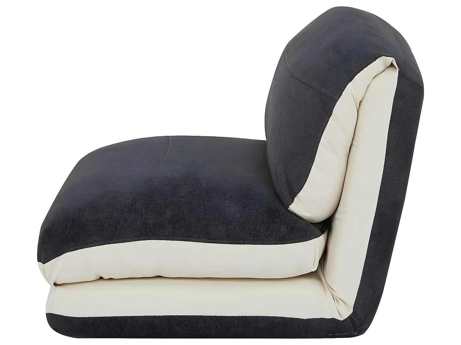 Schlafsessel MCW-E68, Creme/schwarz