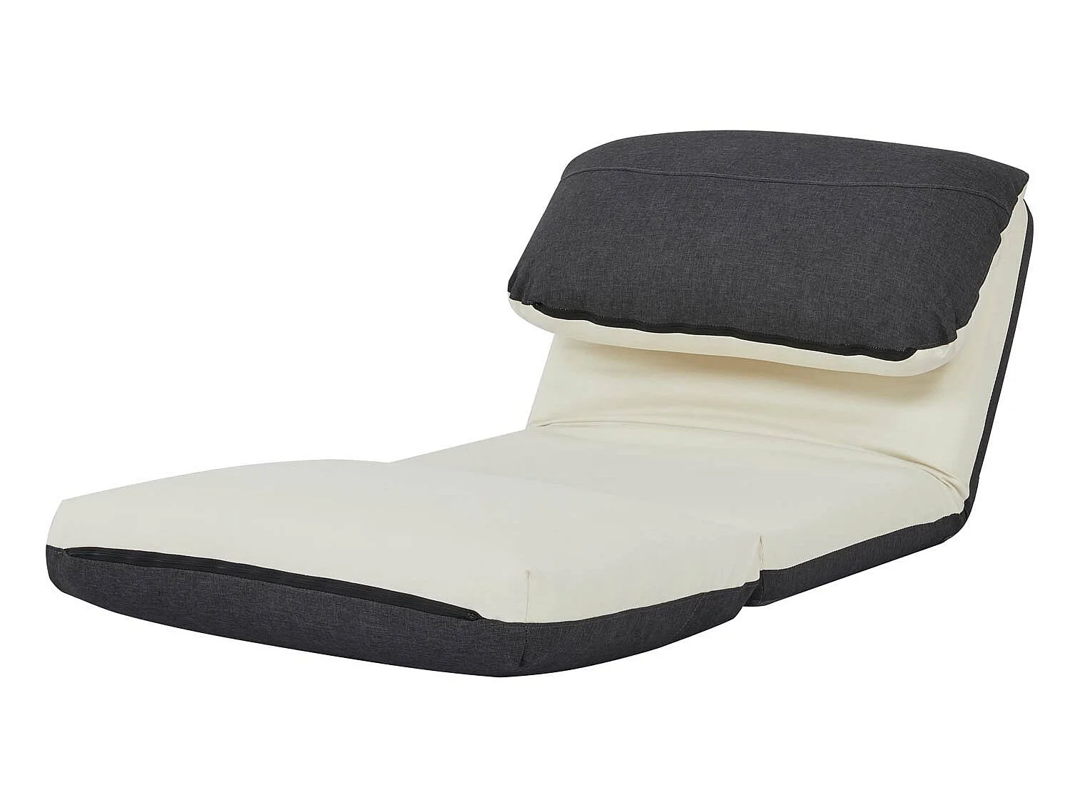 Schlafsessel MCW-E68, Creme/schwarz