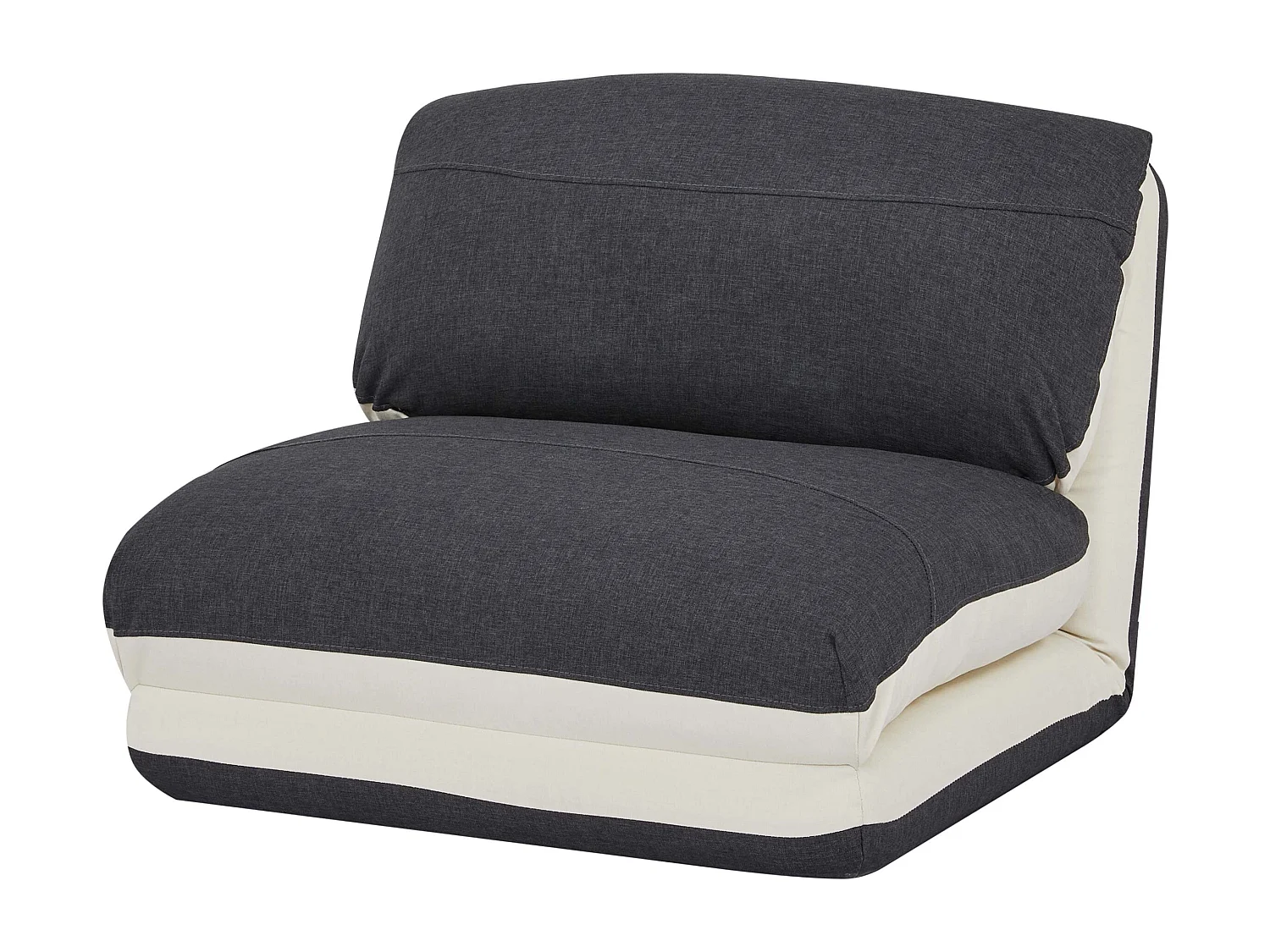 Schlafsessel MCW-E68, Creme/schwarz