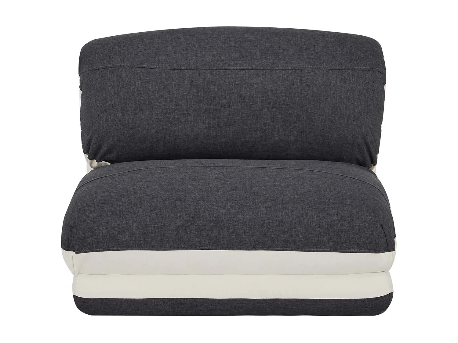 Schlafsessel MCW-E68, Creme/schwarz