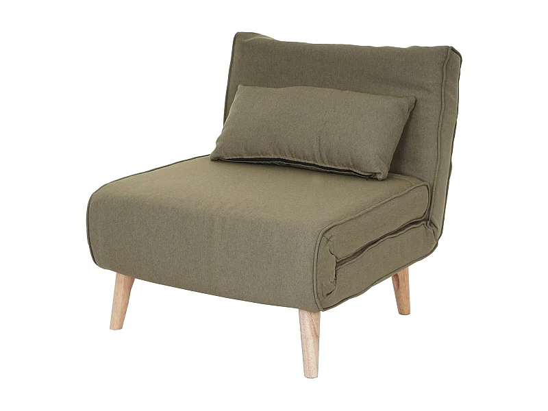 Fotel rozkładany MCW-D35,  zielony