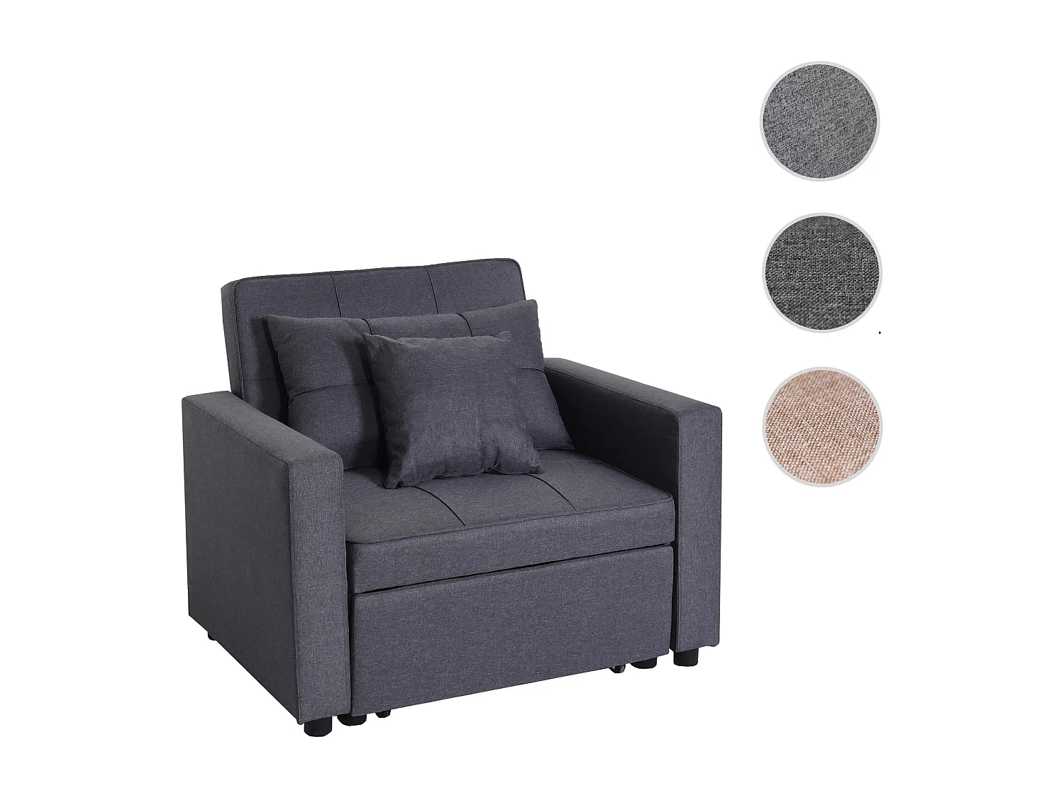 Slaapstoel MCW-L90,  donkergrijs