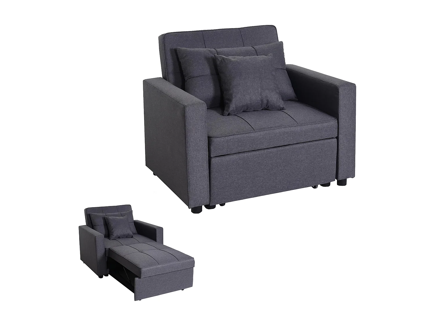 Slaapstoel MCW-L90,  donkergrijs