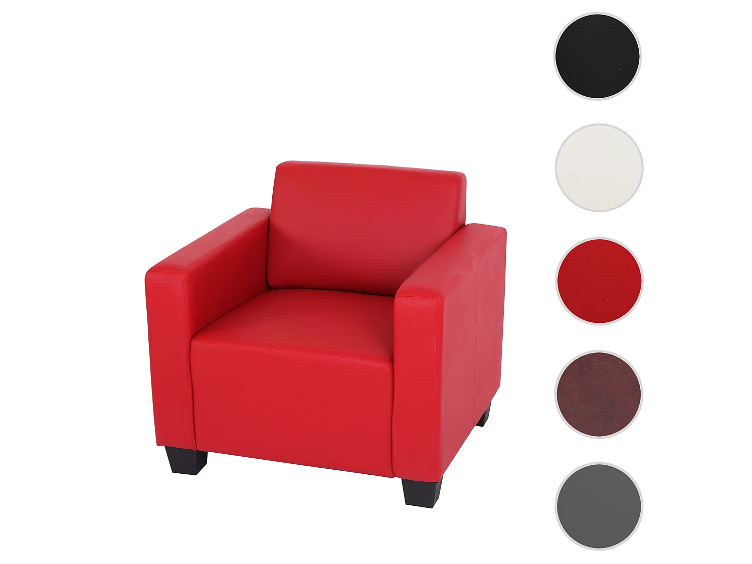 Loungestoel Moncalieri,  rood