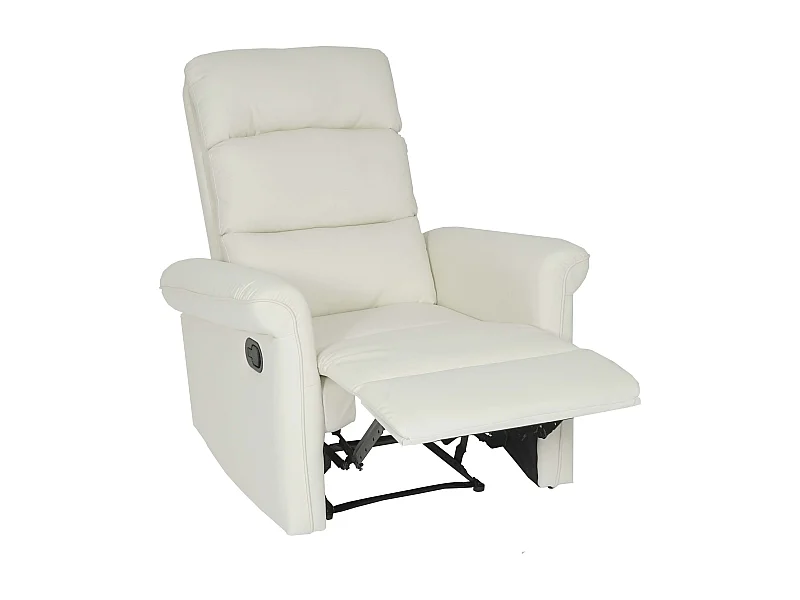 Fernsehsessel MCW-J96 verstellbar, Creme-weiß