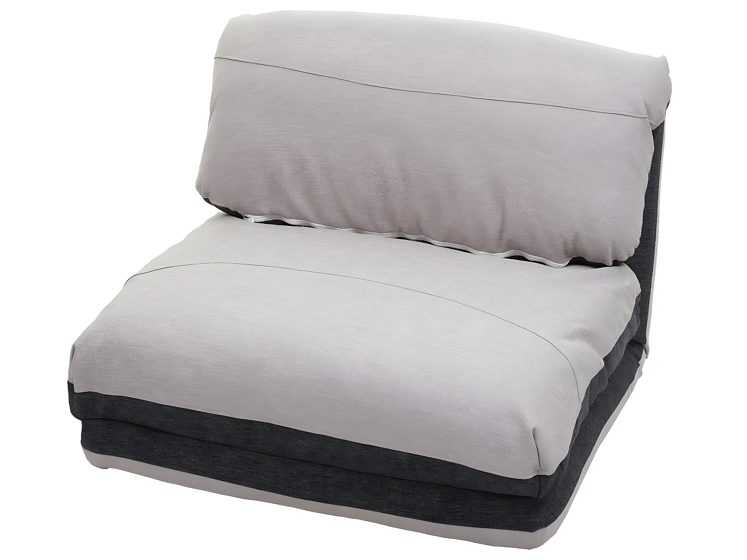 Slaapstoel MCW-E68,  donkergrijs/lichtgrijs