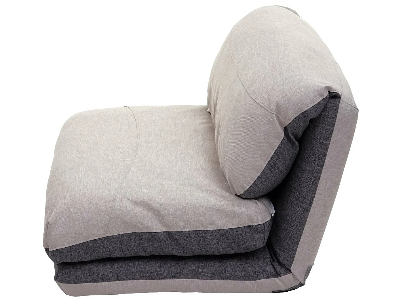 Slaapstoel MCW-E68,  donkergrijs/lichtgrijs