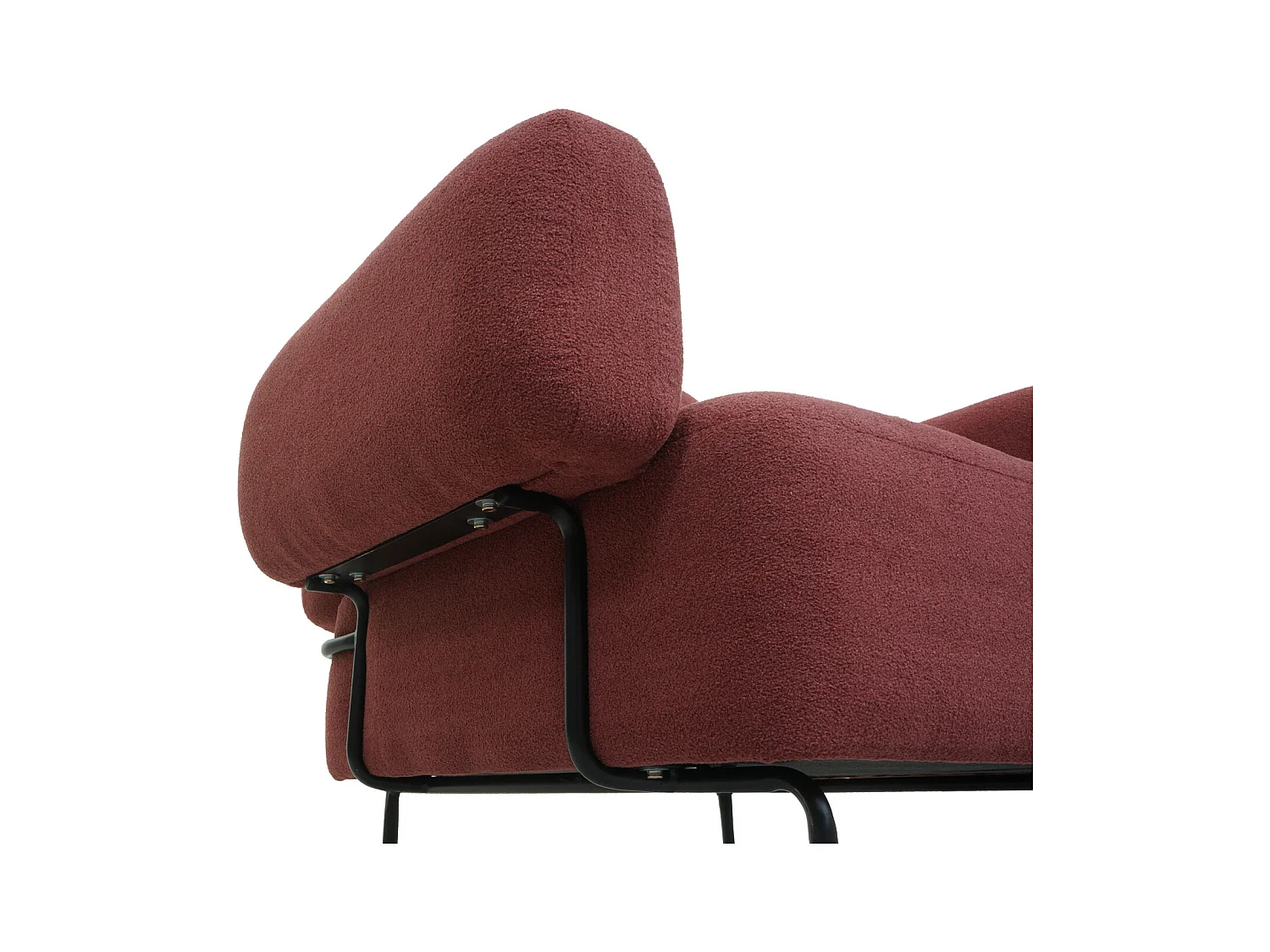 Fauteuil de salon MCW-L83,  vieux rose