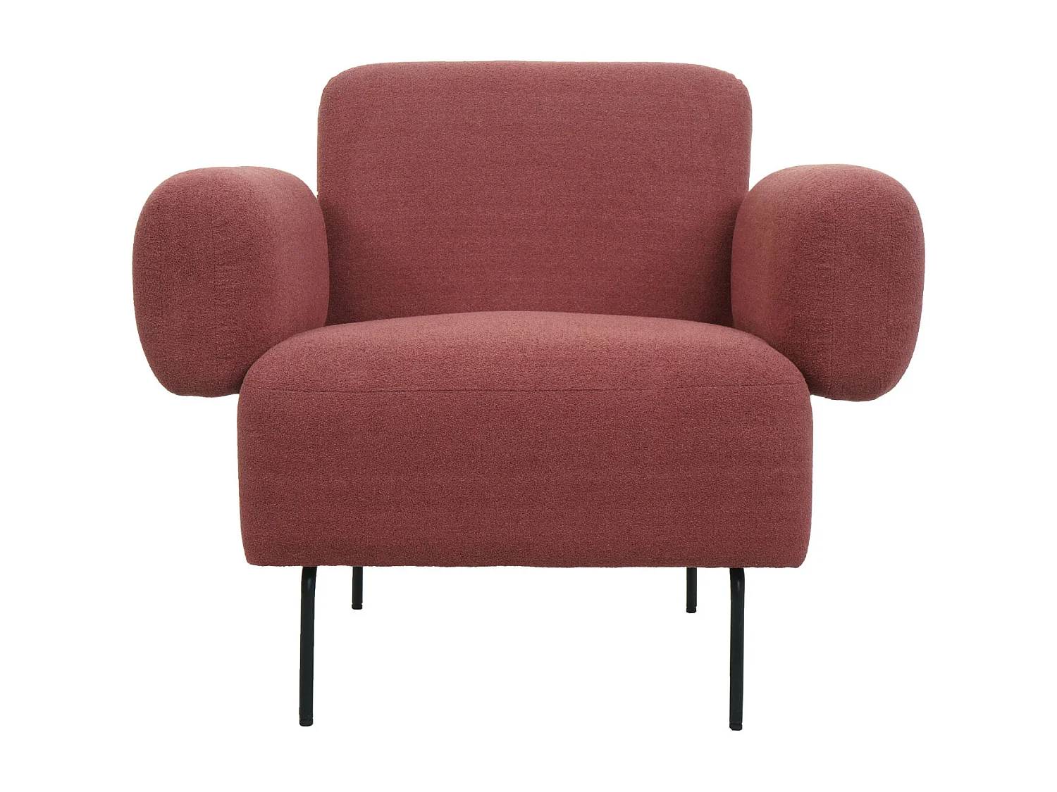 Loungefauteuil MCW-L83,  antiek roze