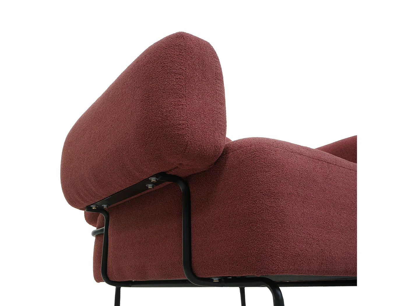 Fotel wypoczynkowy MCW-L83,  antyczny róż