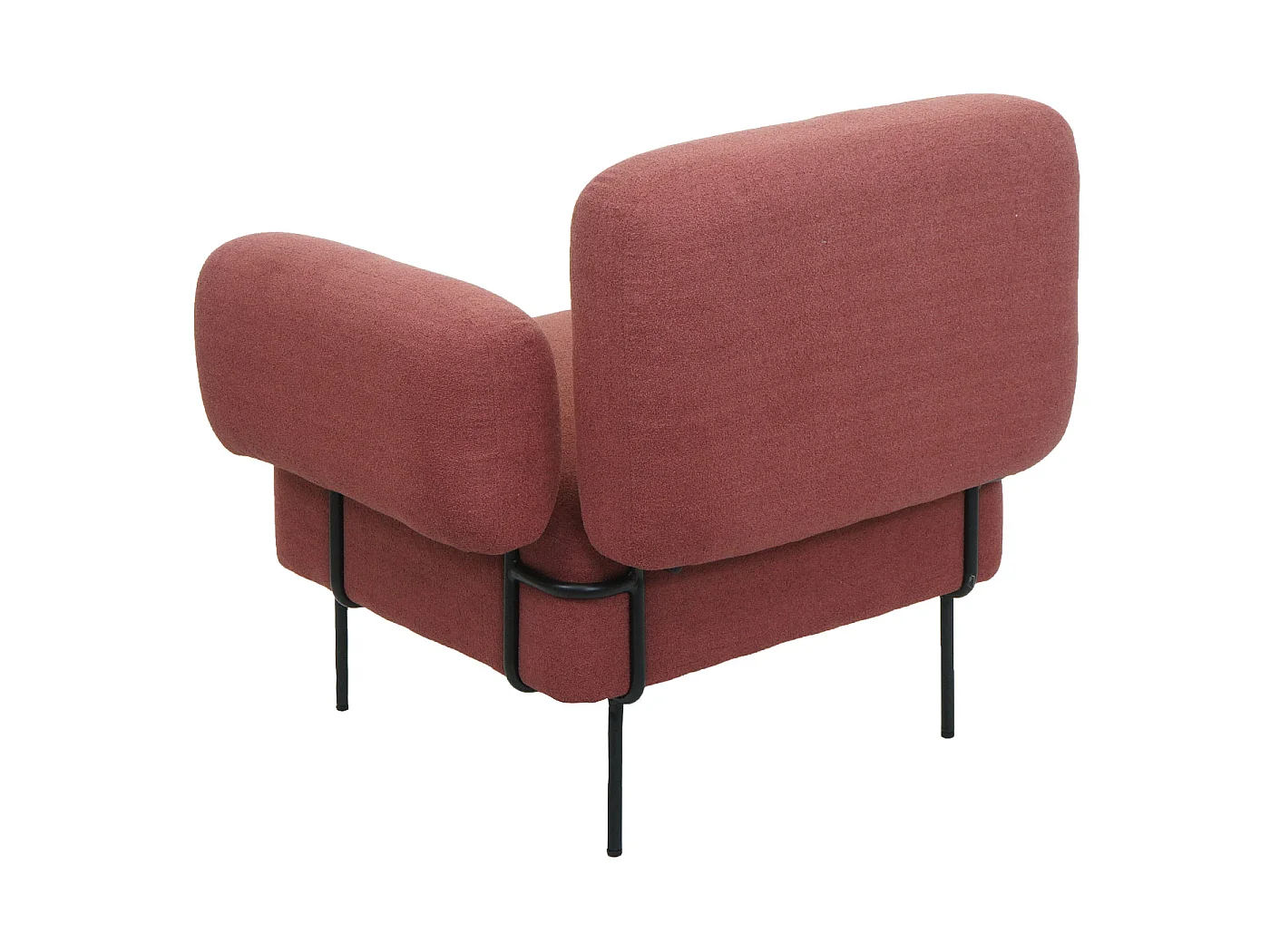 Fotel wypoczynkowy MCW-L83,  antyczny róż