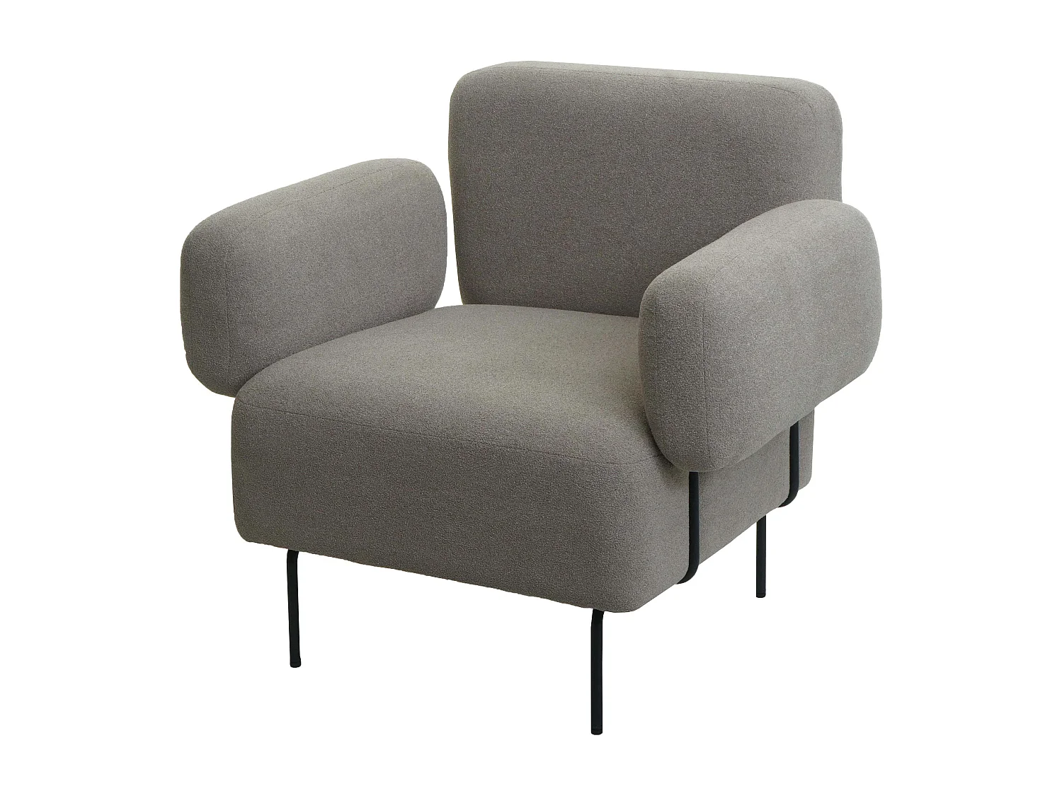 Fotel wypoczynkowy MCW-L83,  szary