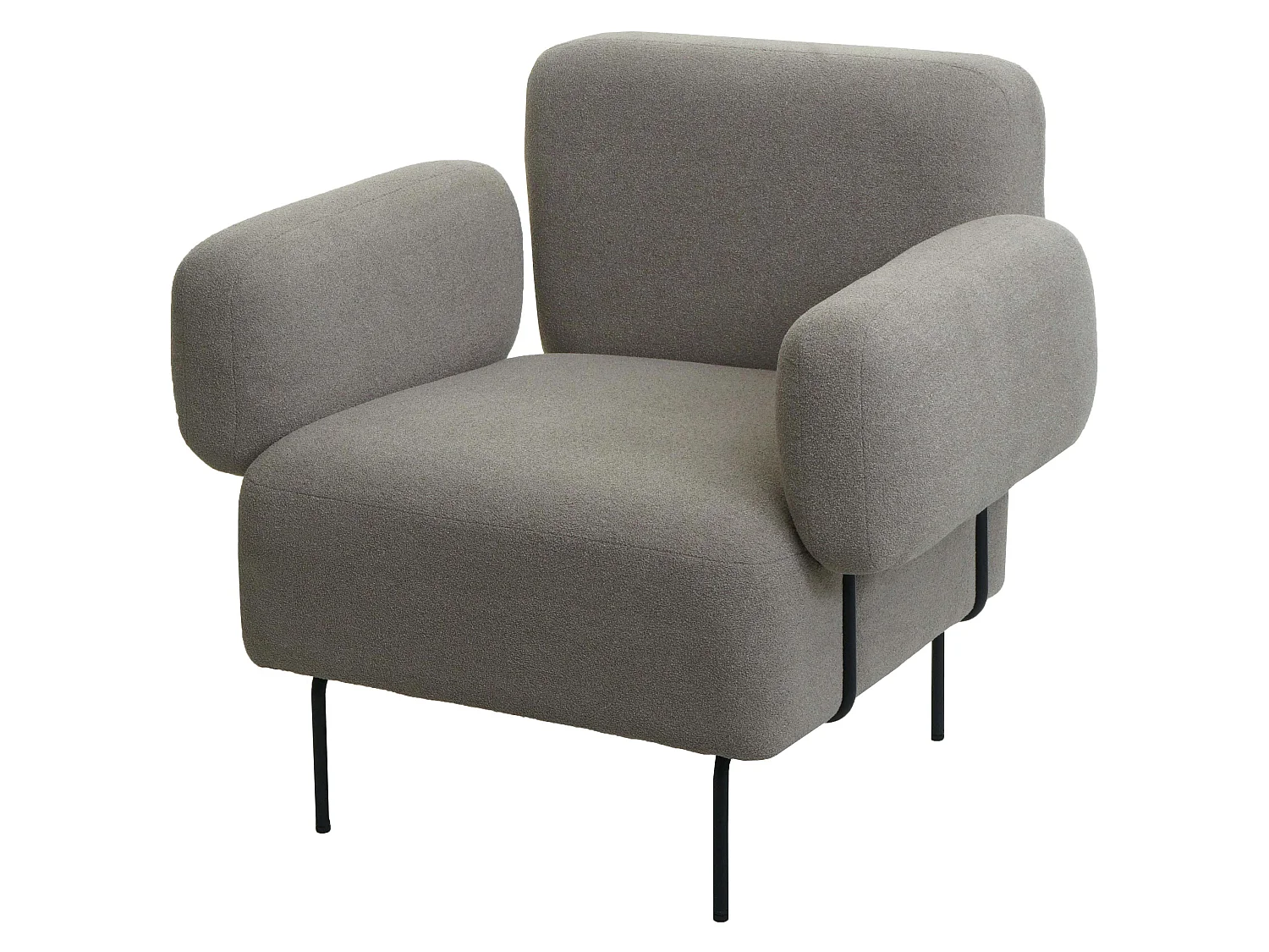 Fotel wypoczynkowy MCW-L83,  szary