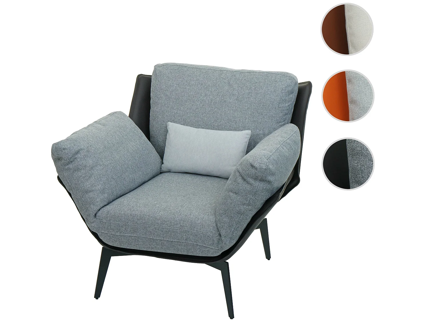 Fauteuil MCW-L82,  zwart