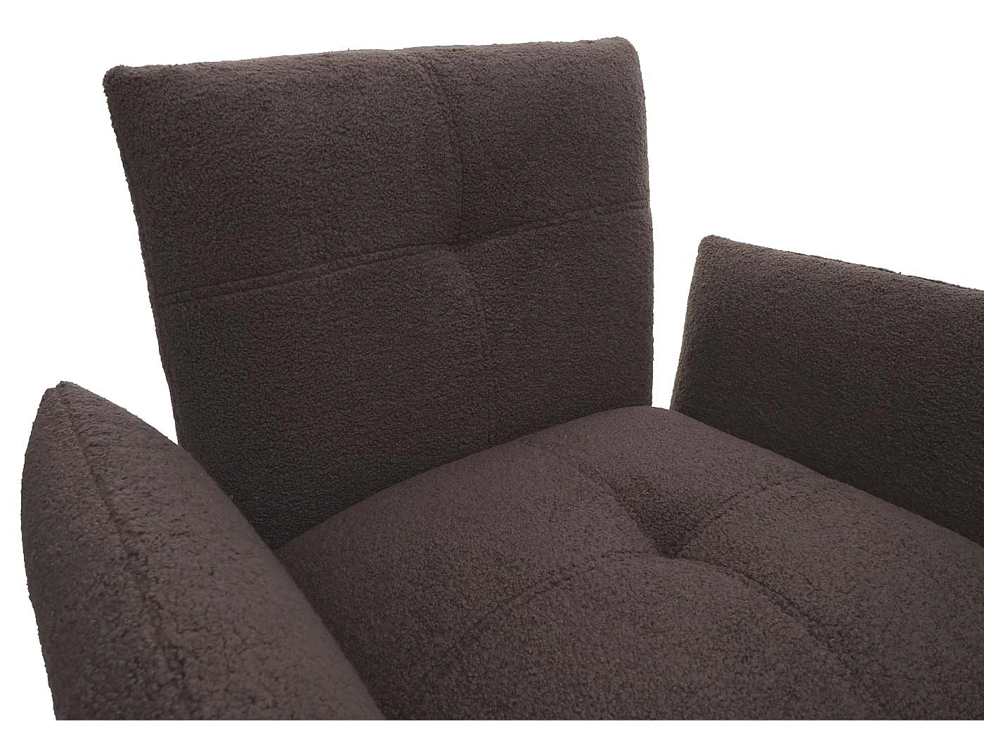 Loungefauteuil MCW-K34 Bouclé,  bruin