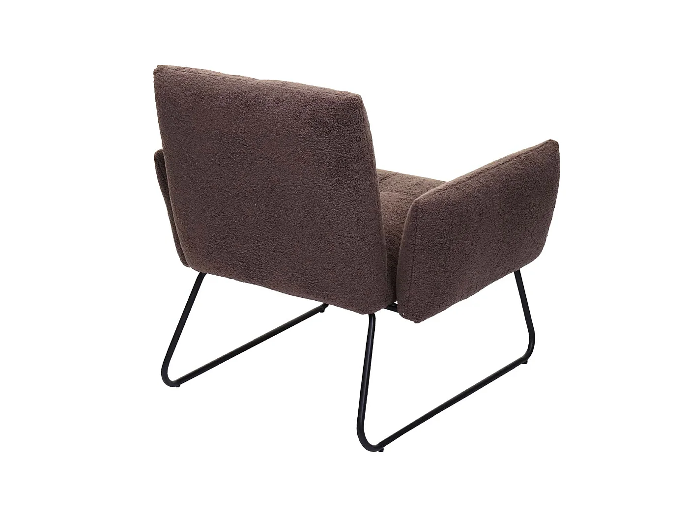 Fotel wypoczynkowy MCW-K34 Bouclé,  brązowy