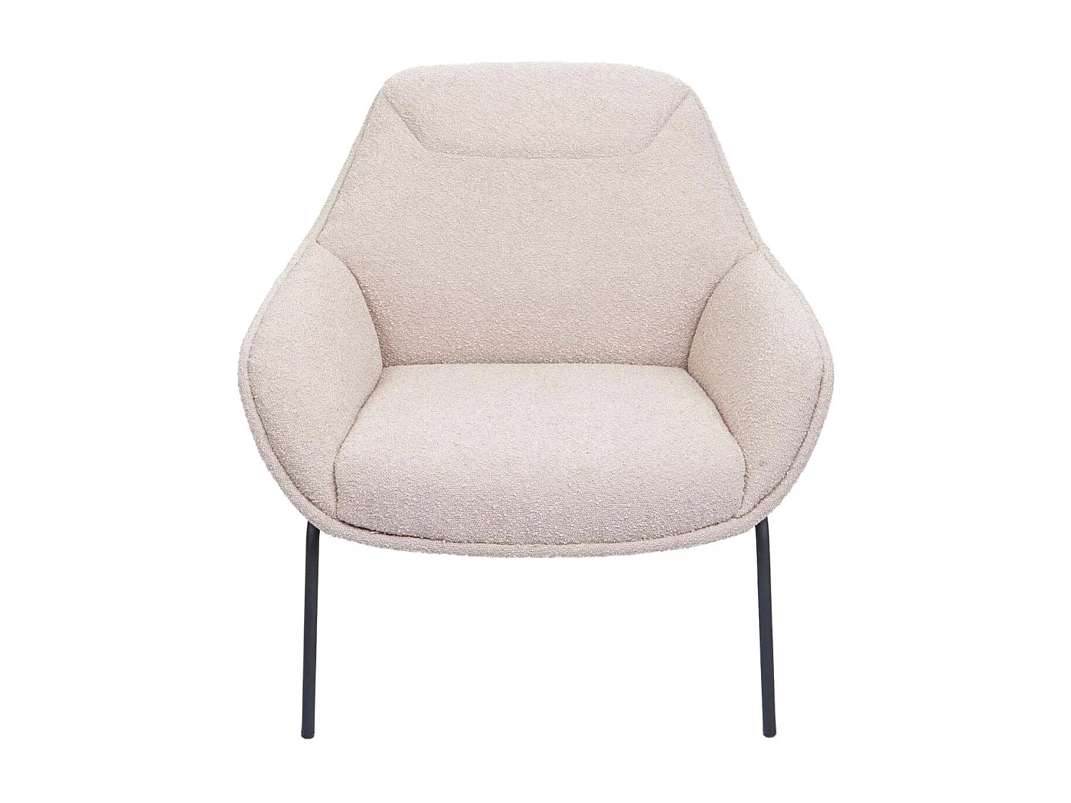 Loungestol MCW-J77,  creme-beige