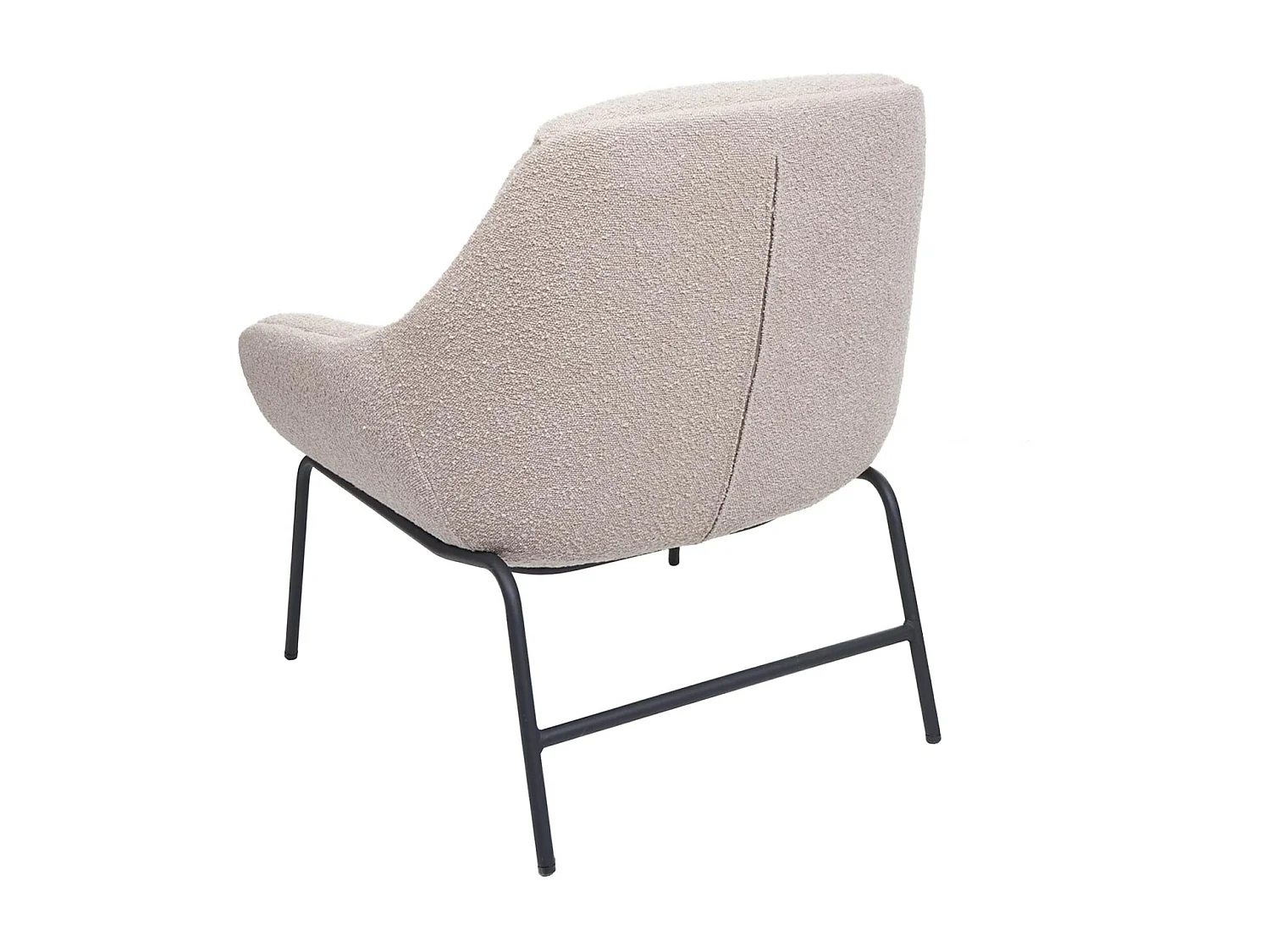 Loungestol MCW-J77,  creme-beige